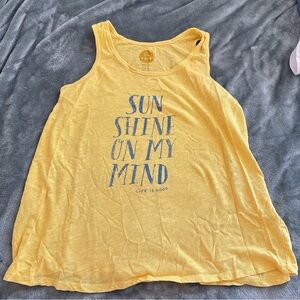 Life Is Good Sunshine On My Mind Muscle Tee